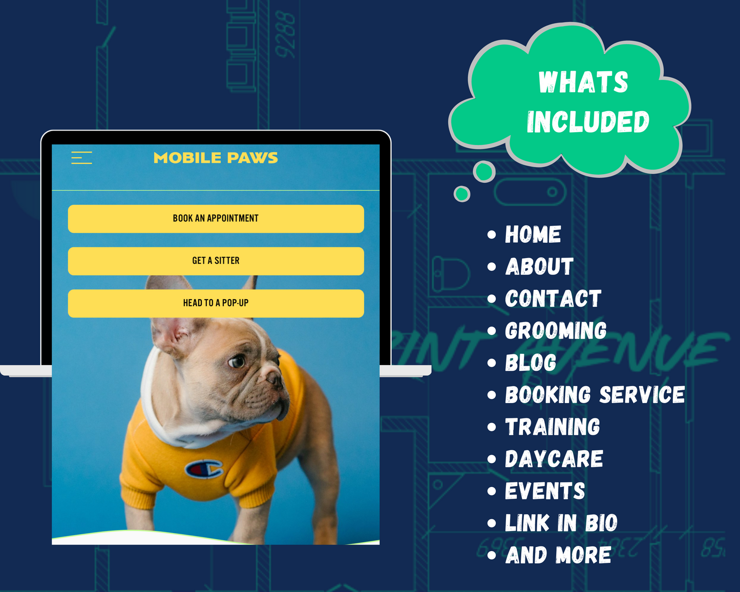 MOBILE PAWS Squarespace Template