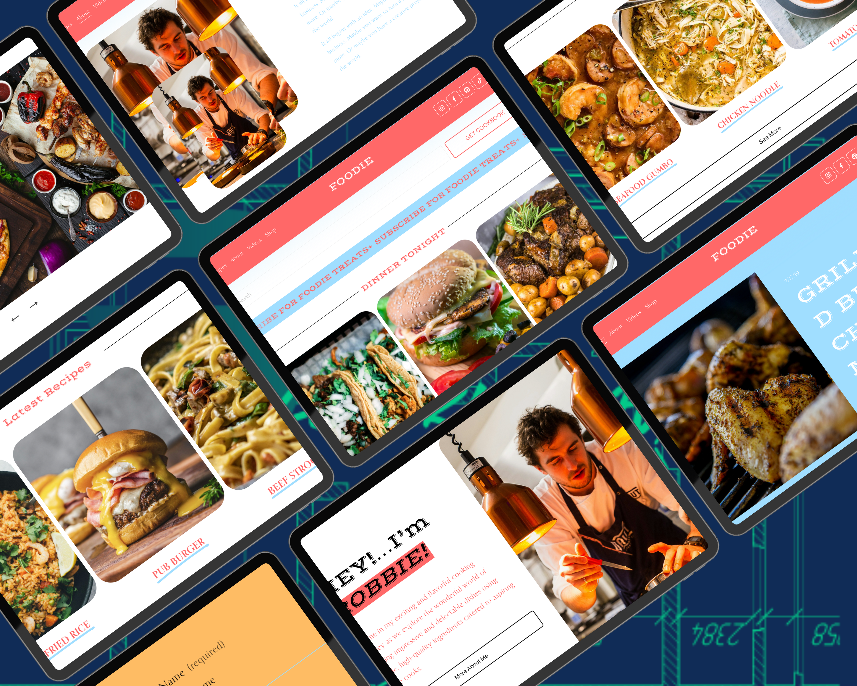 FOODIE Squarespace Template Blueprint Avenue