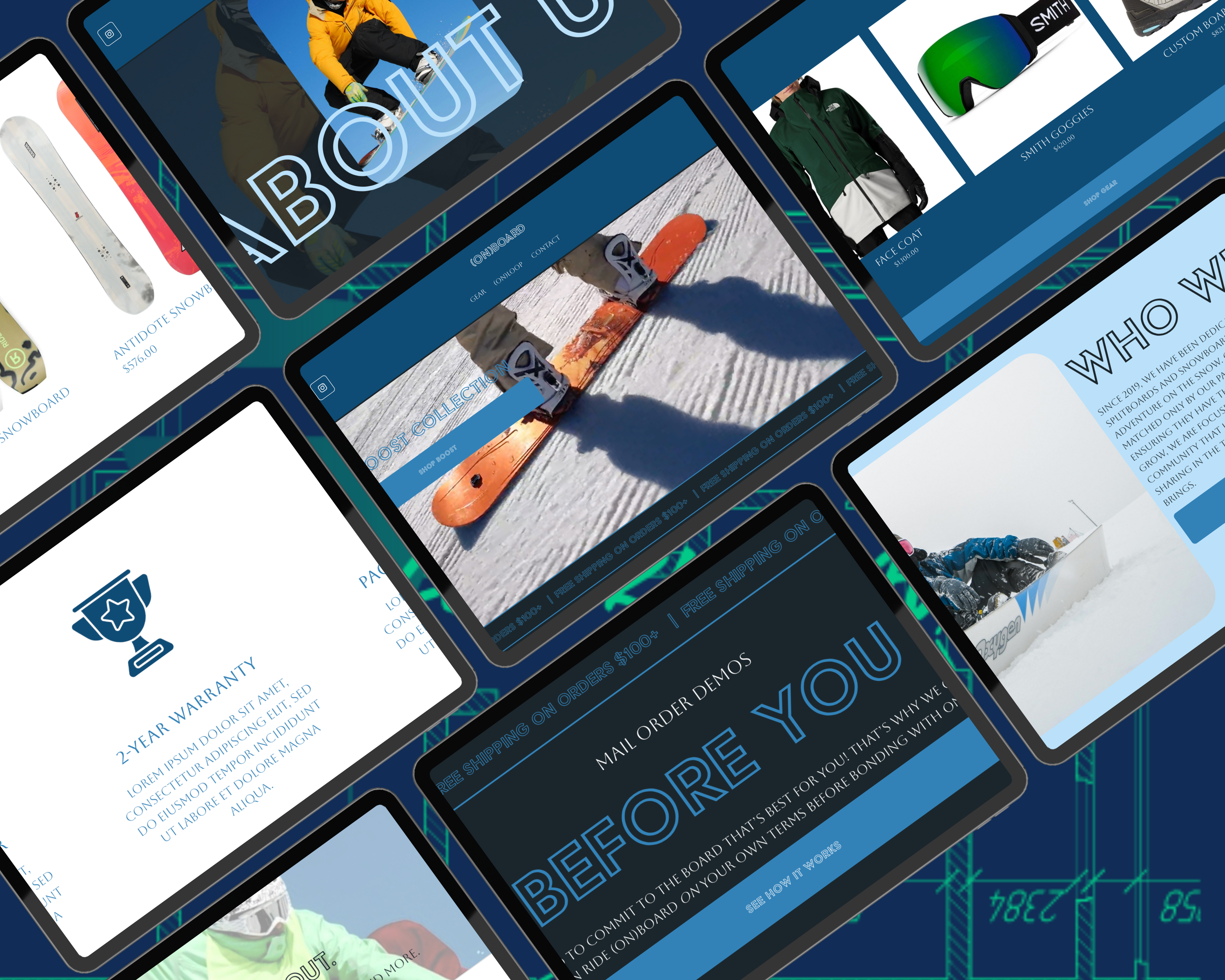 (ON)BOARD Squarespace Template Blueprint Avenue