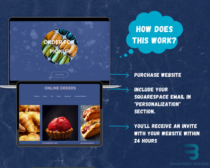 Pedal Pastries Squarespace Template