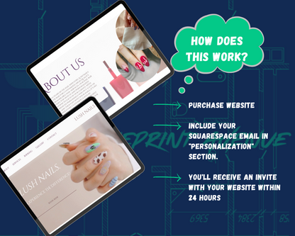 LUSH NAILS Squarespace Template
