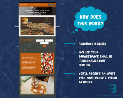 Pizza Bistro Squarespace Template