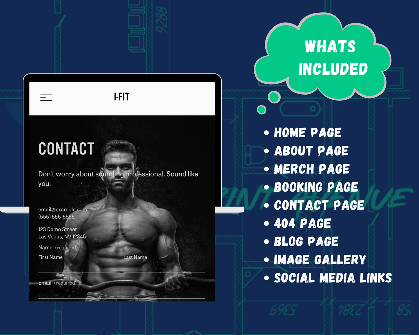 I-FIT Squarespace Template