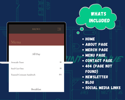 BREWS Squarespace Template
