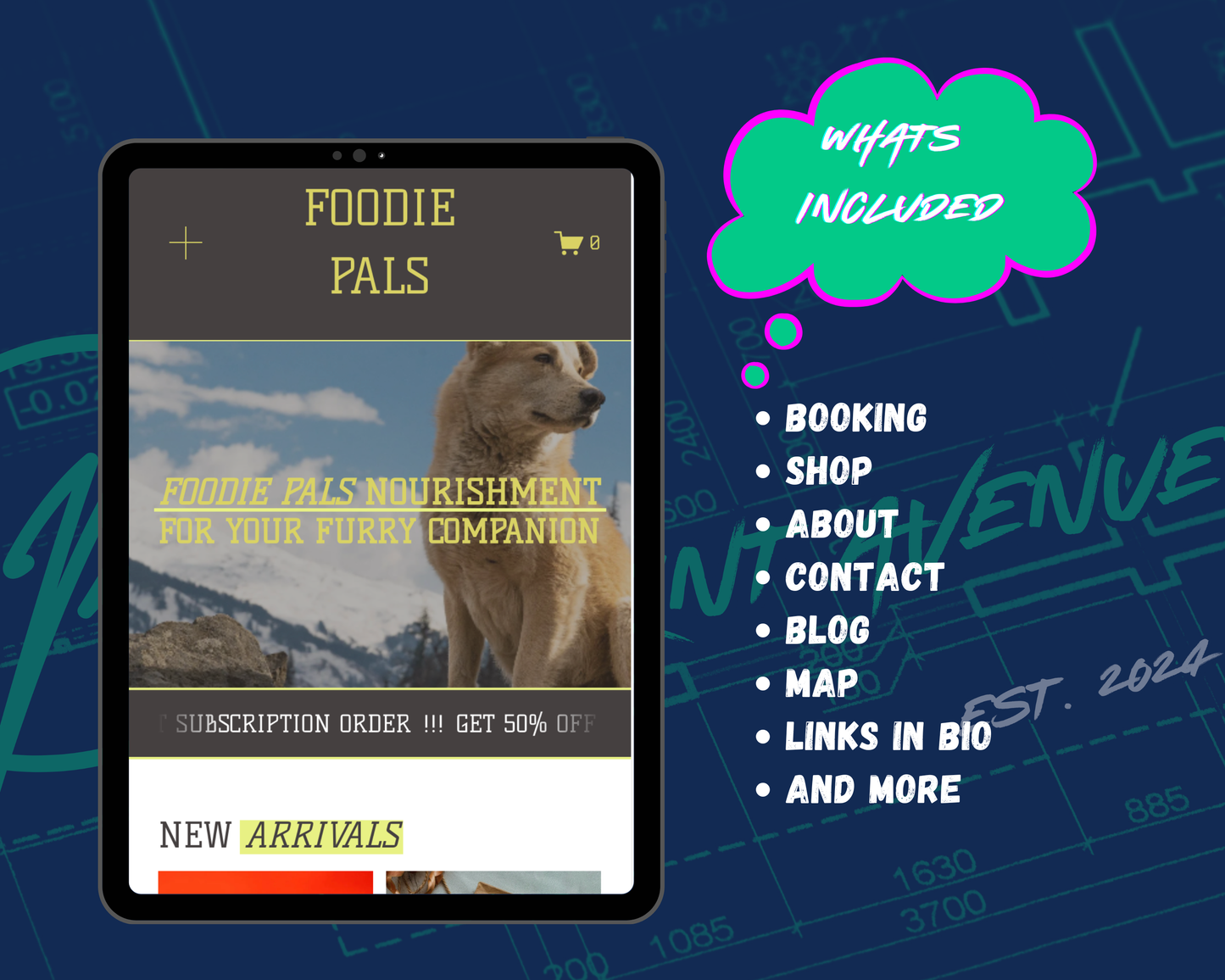 FOODIE PAL Squarespace Template