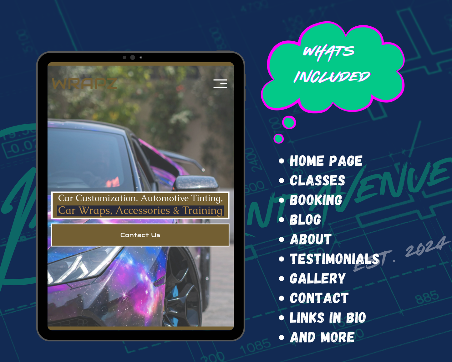 WRAPZ Squarespace Template