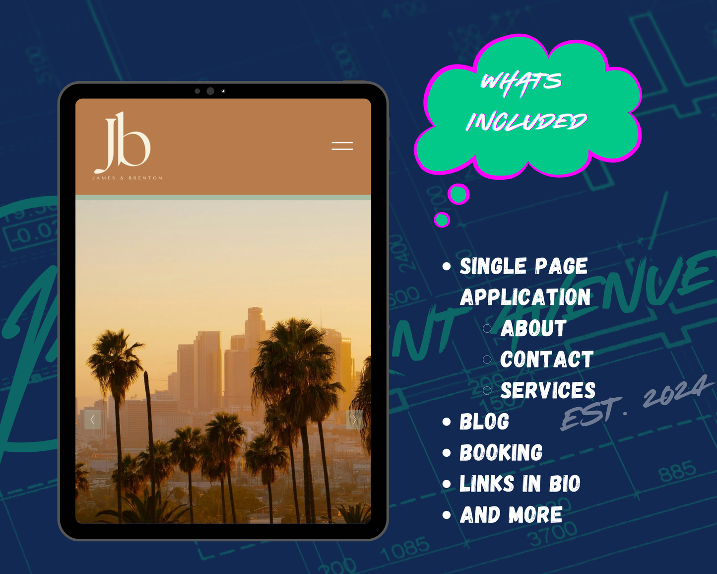 James & Brenton CPA Squarespace Template