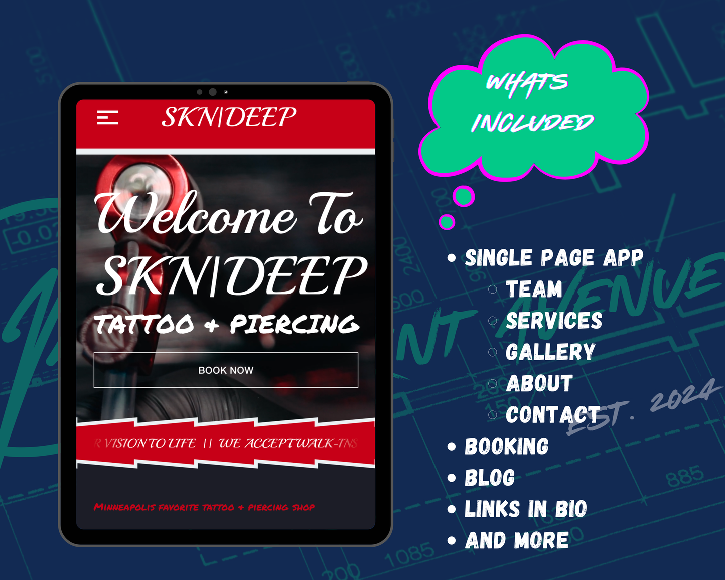 SKN|DEEP Squarespace Template