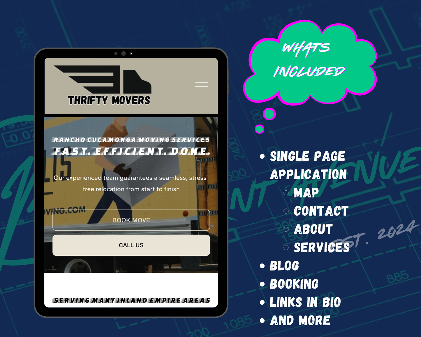 Thrifty Movers Squarespace Template