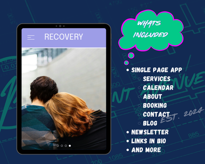 RECOVERY Squarespace Template