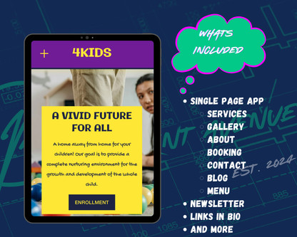 4KIDS Squarespace Template
