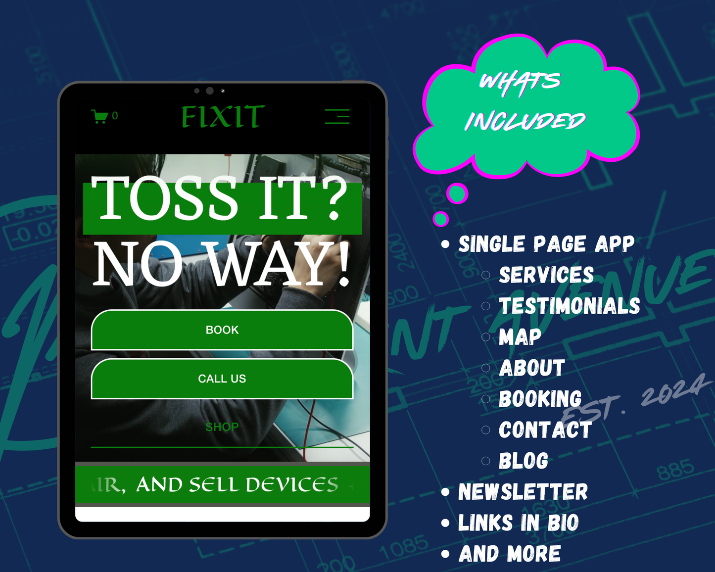 FIXIT Squarespace Template