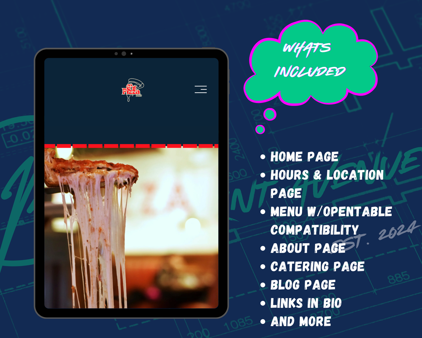 G's Pizza Squarespace Template