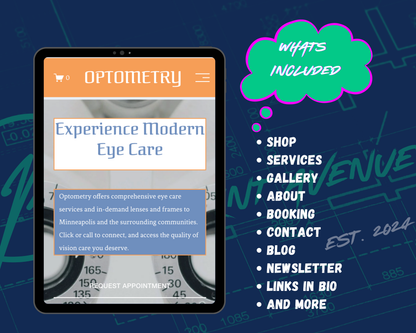 OPTOMETRY Squarespace Template