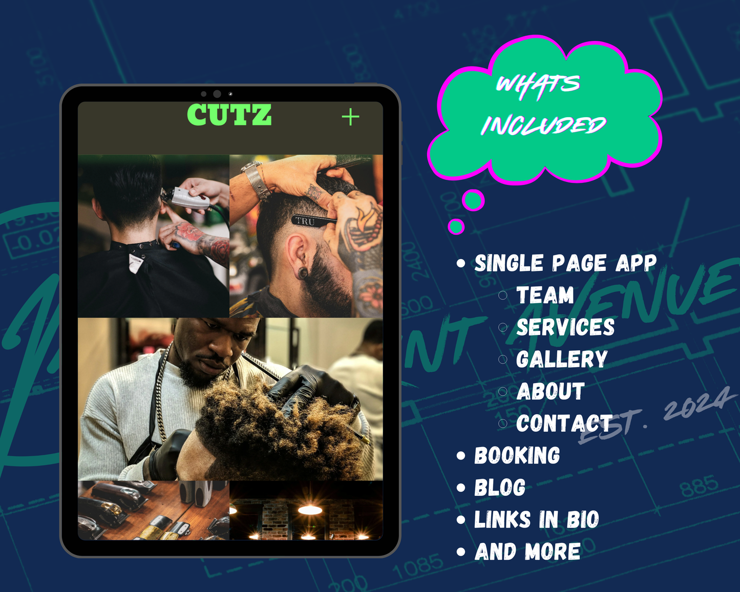 CUTZ Squarespace Template