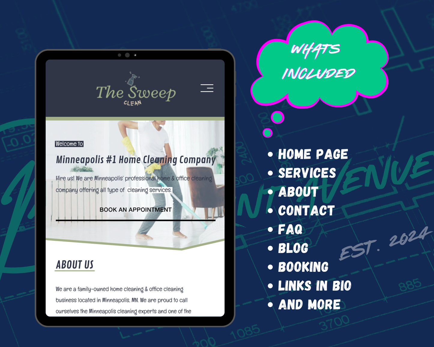 The Sweep Squarespace Template