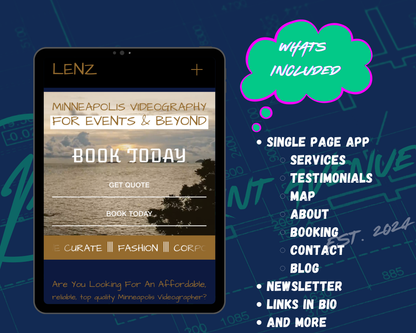LENZ Squarespace Template