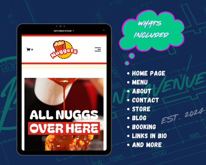NUGGETS Squarespace Template