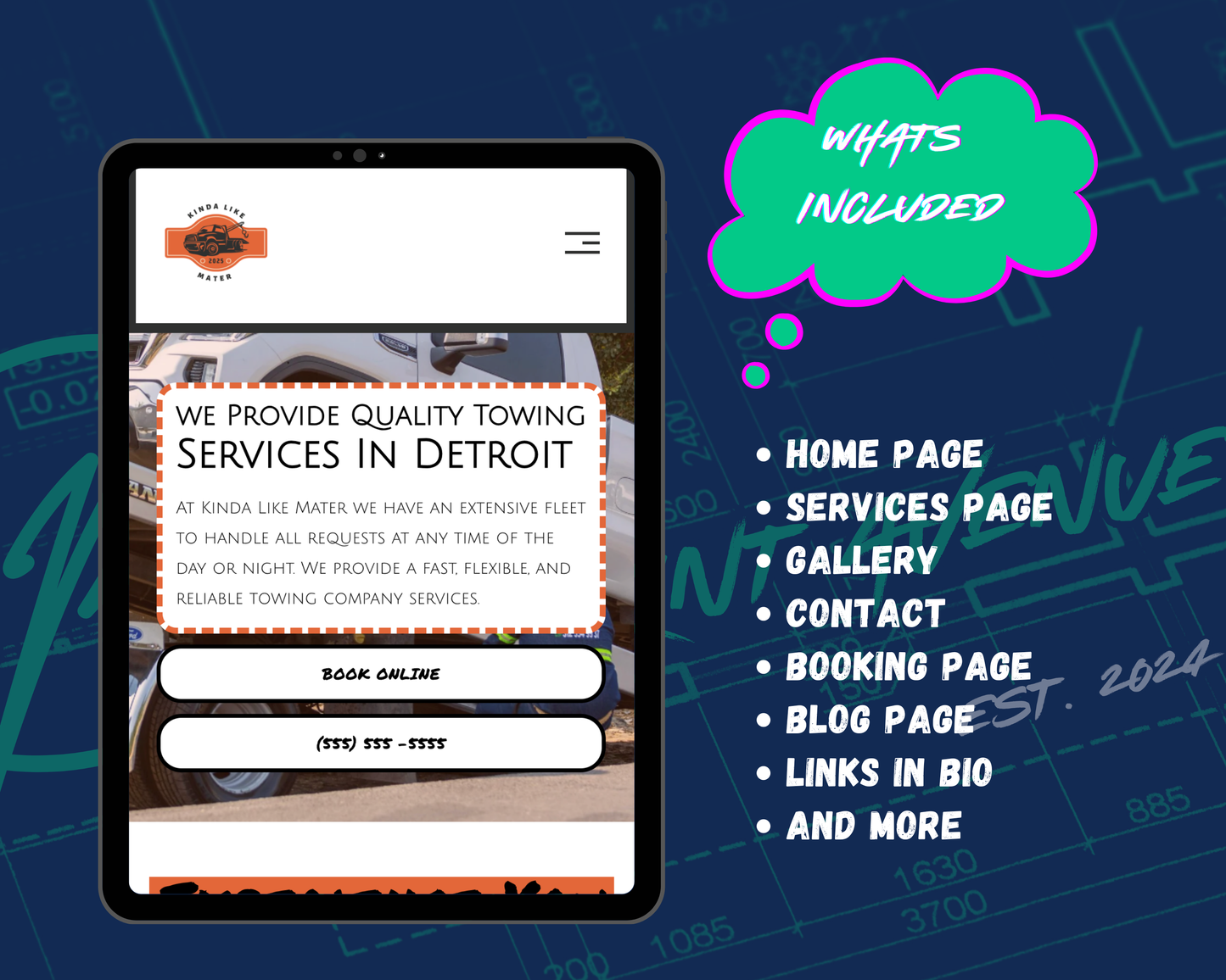 Kinda Like Mater Squarespace Template