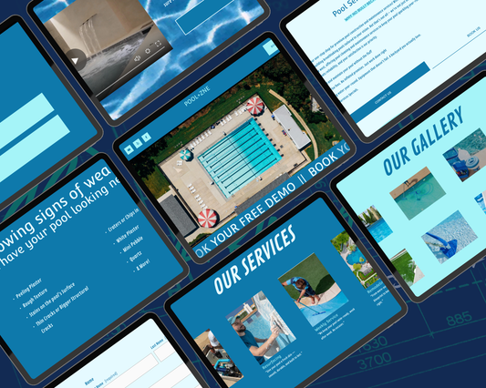 POOLZNE Squarespace Template