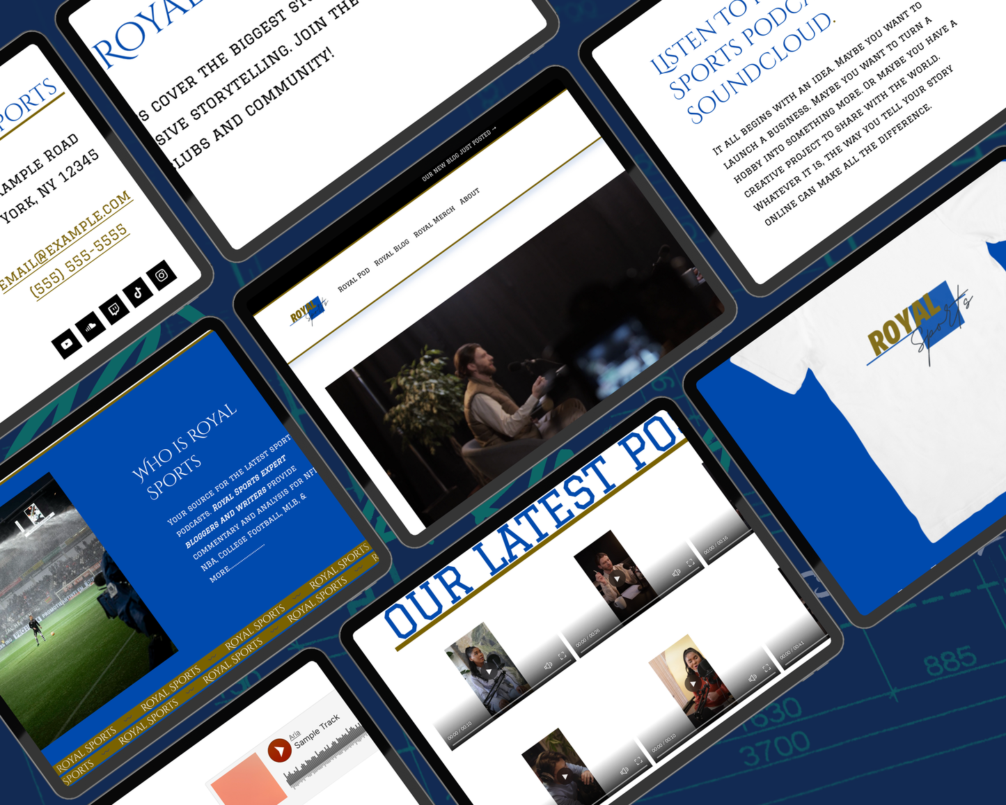 Royal Sports Squarespace Template