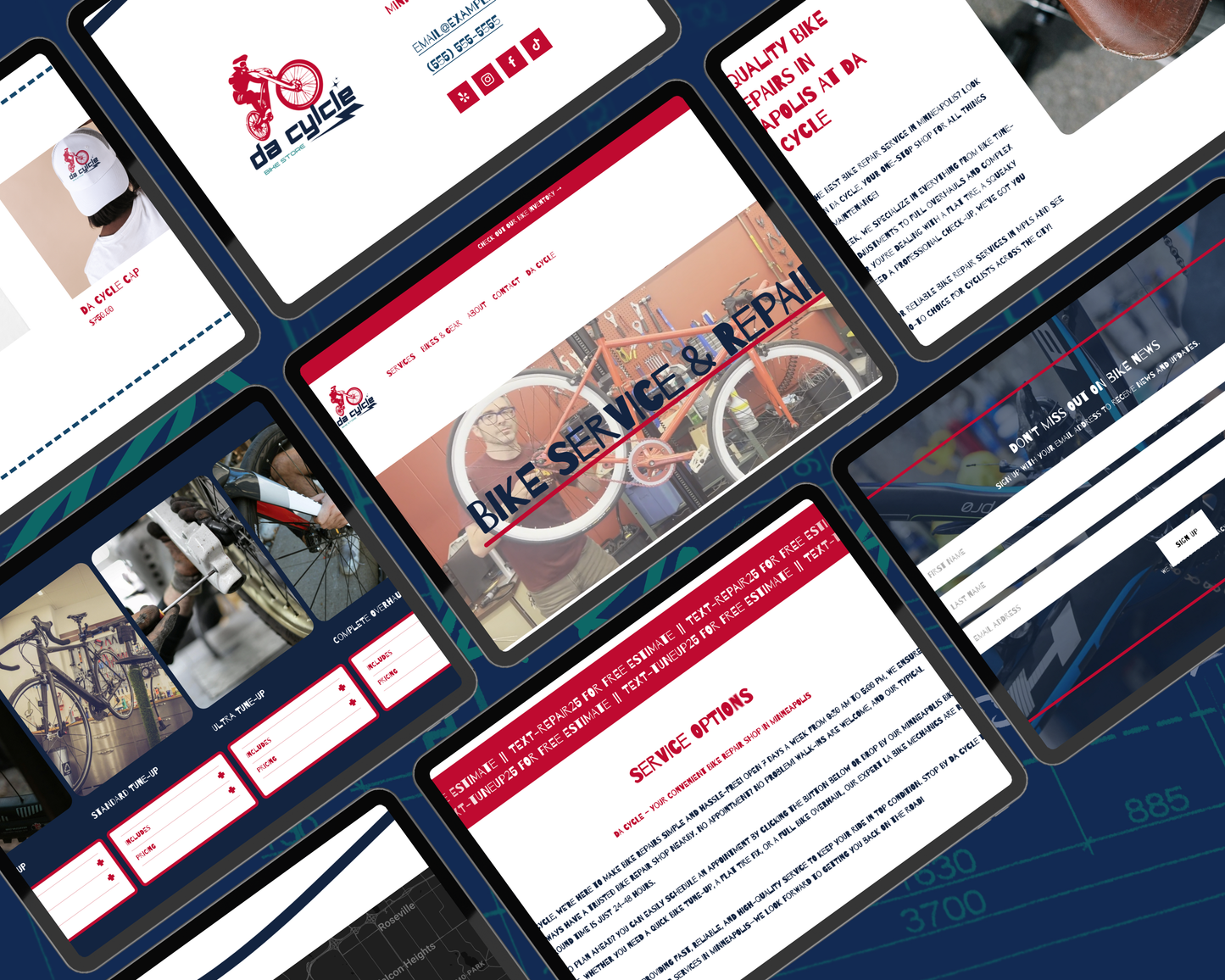 Da Cycle Squarespace Template