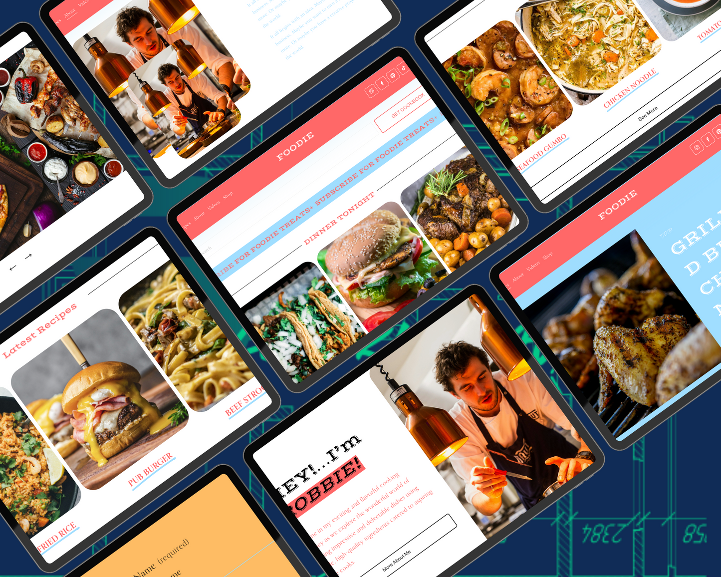 FOODIE Squarespace Template