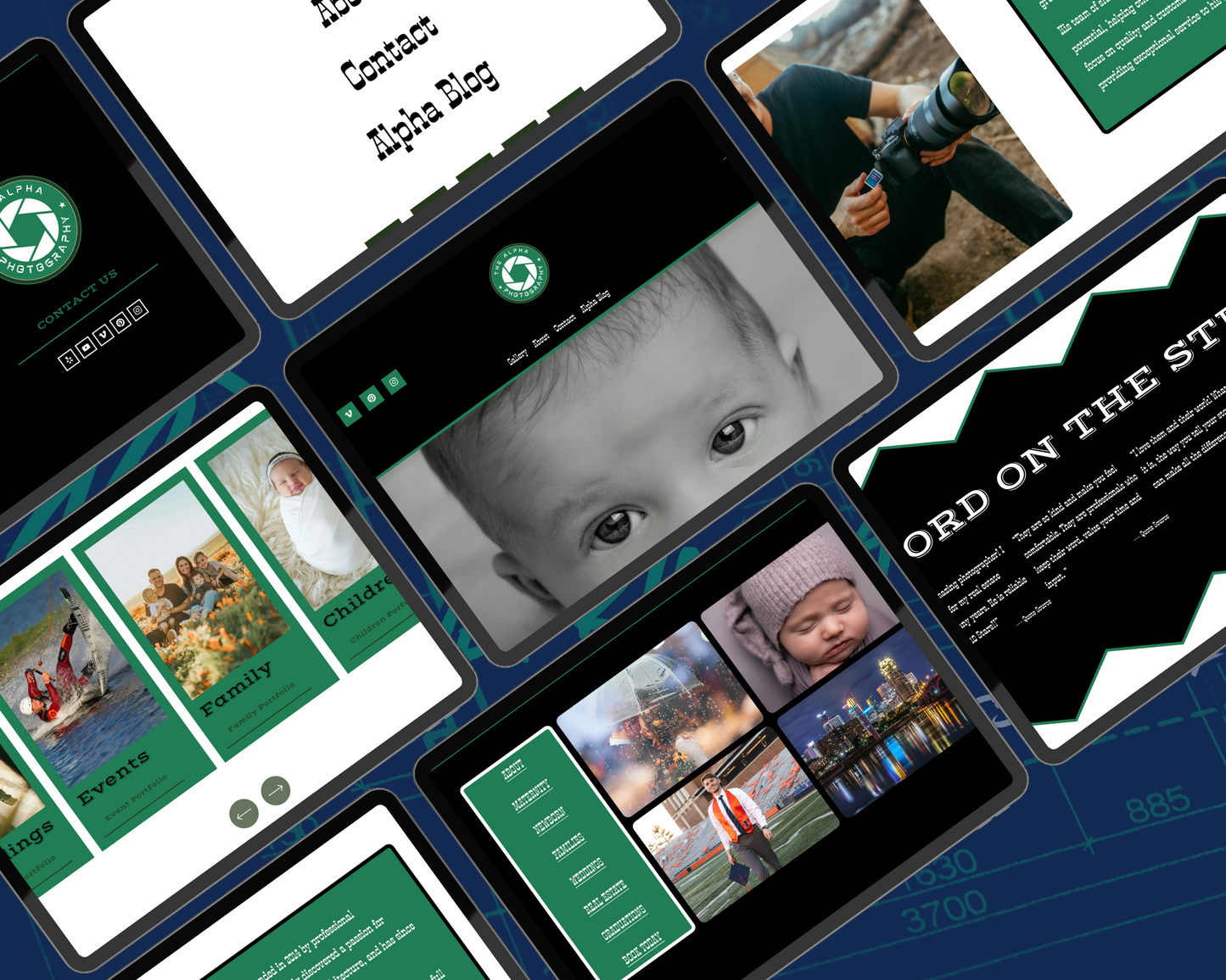 Alpha Photography Squarespace Template