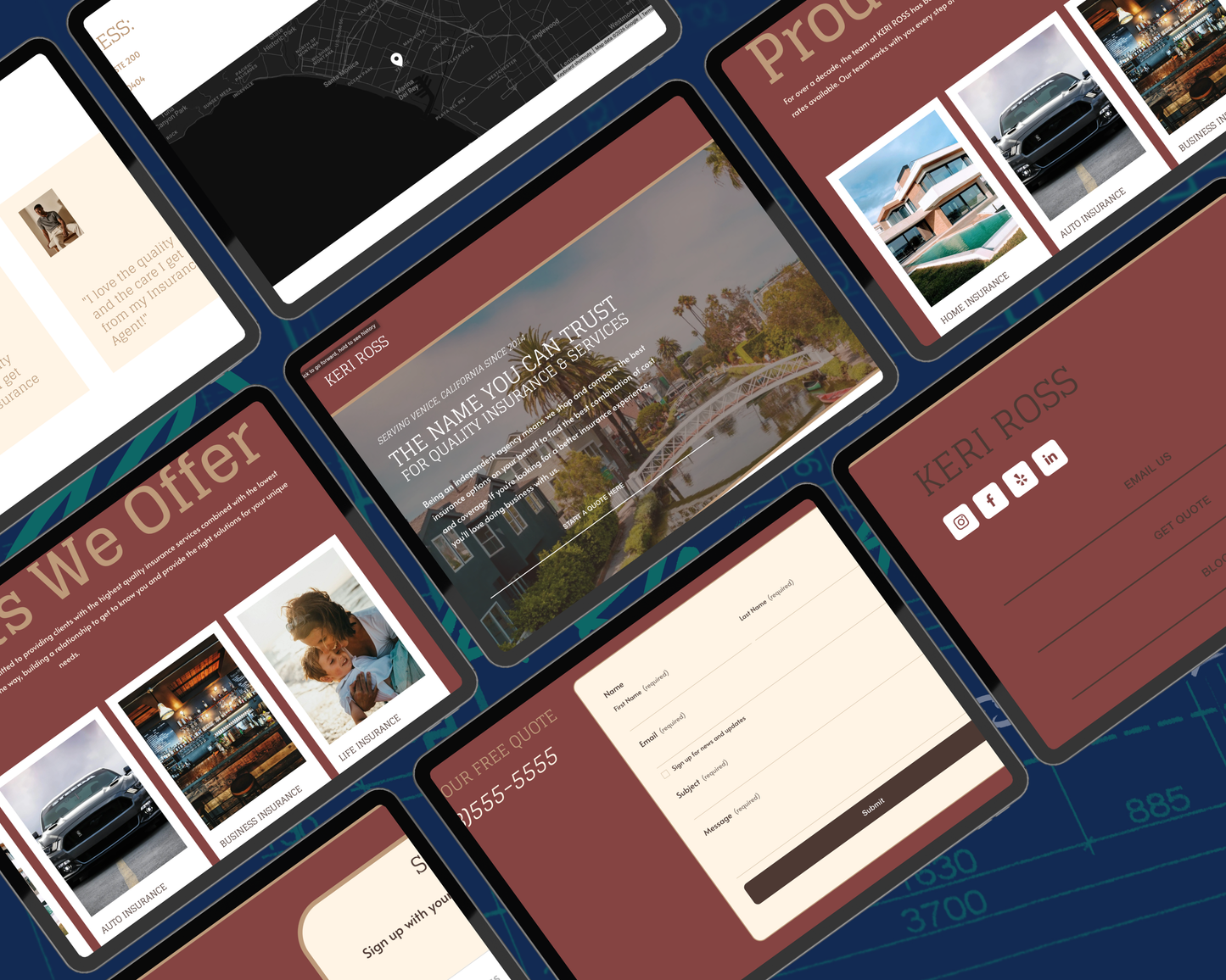 KERI ROSS Squarespace Template