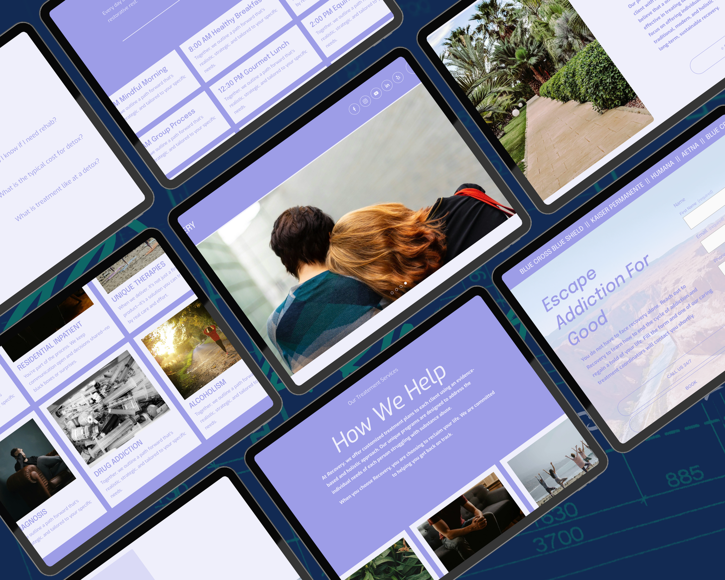 RECOVERY Squarespace Template