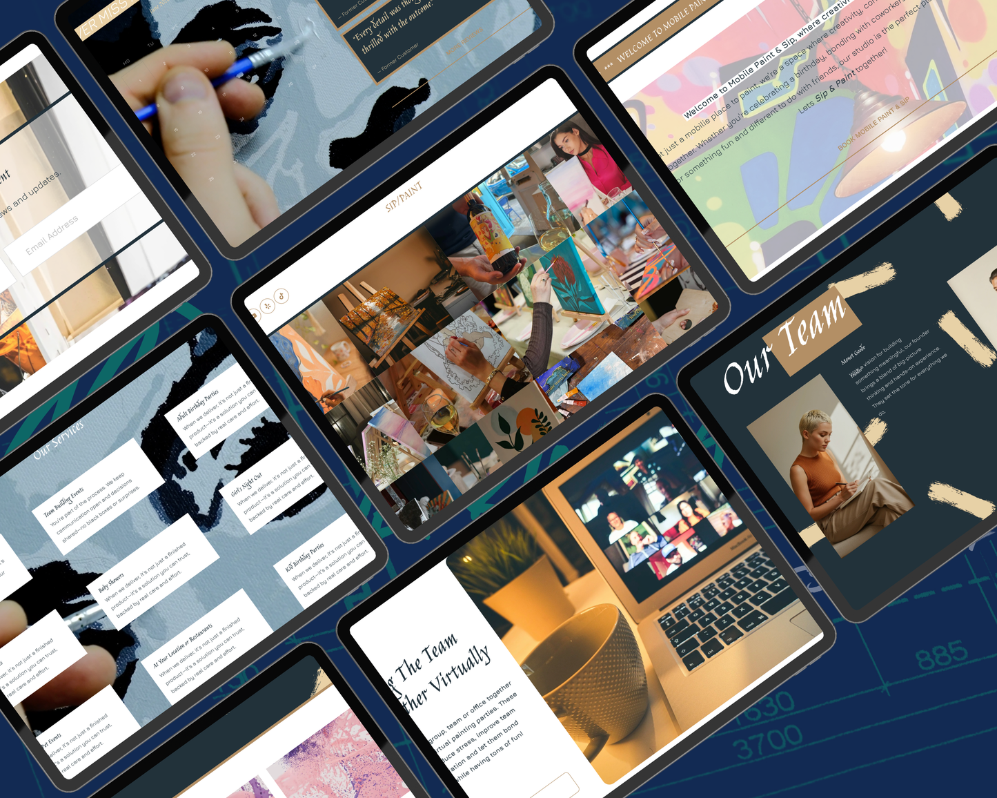 SIP/PAINT Squarespace Template
