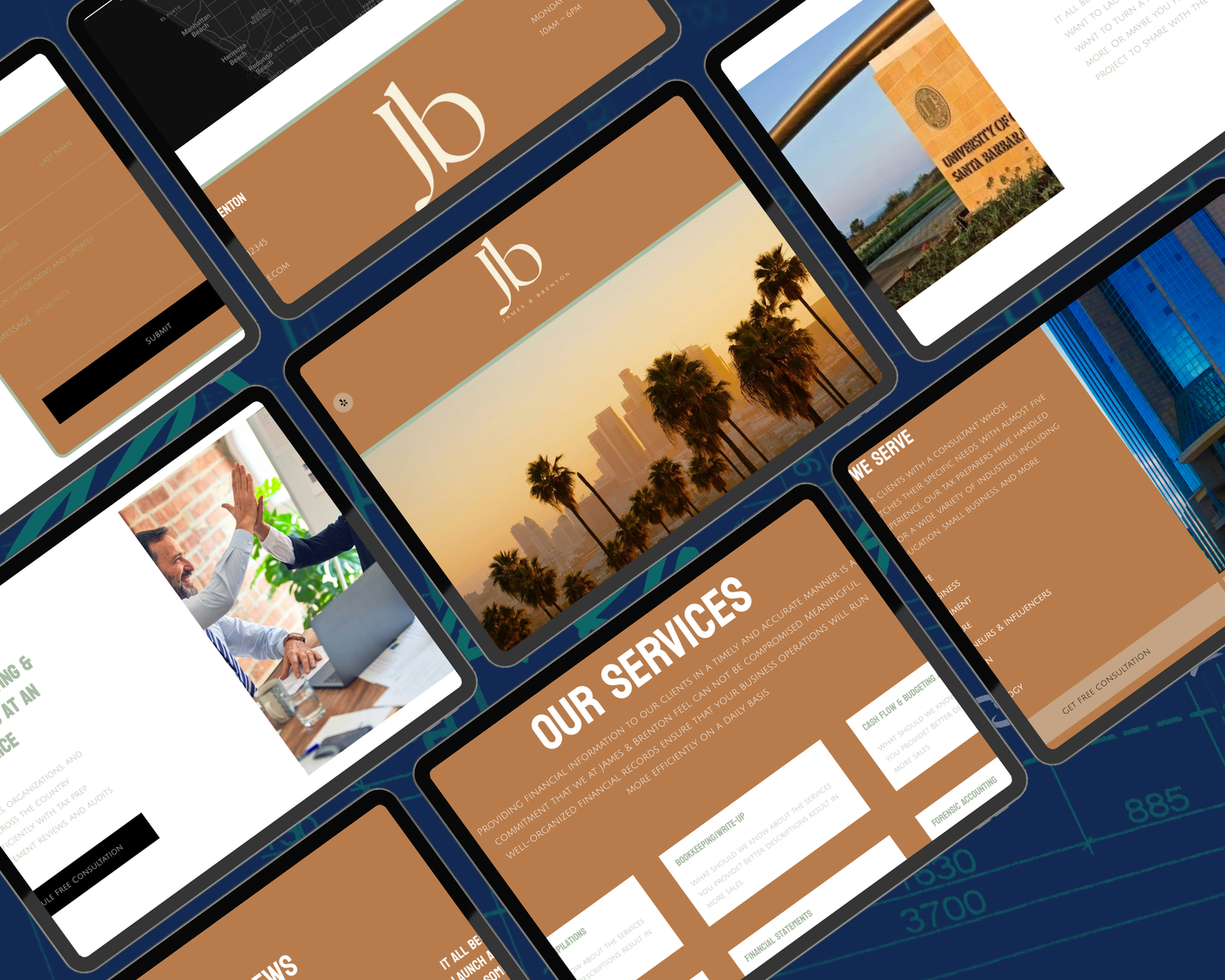 James & Brenton CPA Squarespace Template