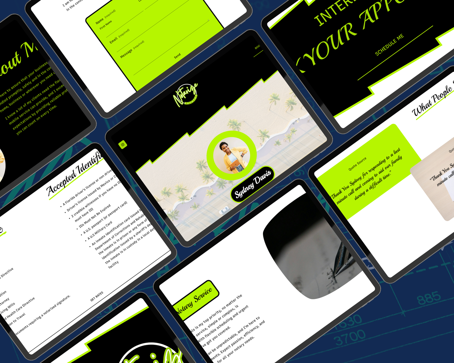 Notarize Squarespace Template