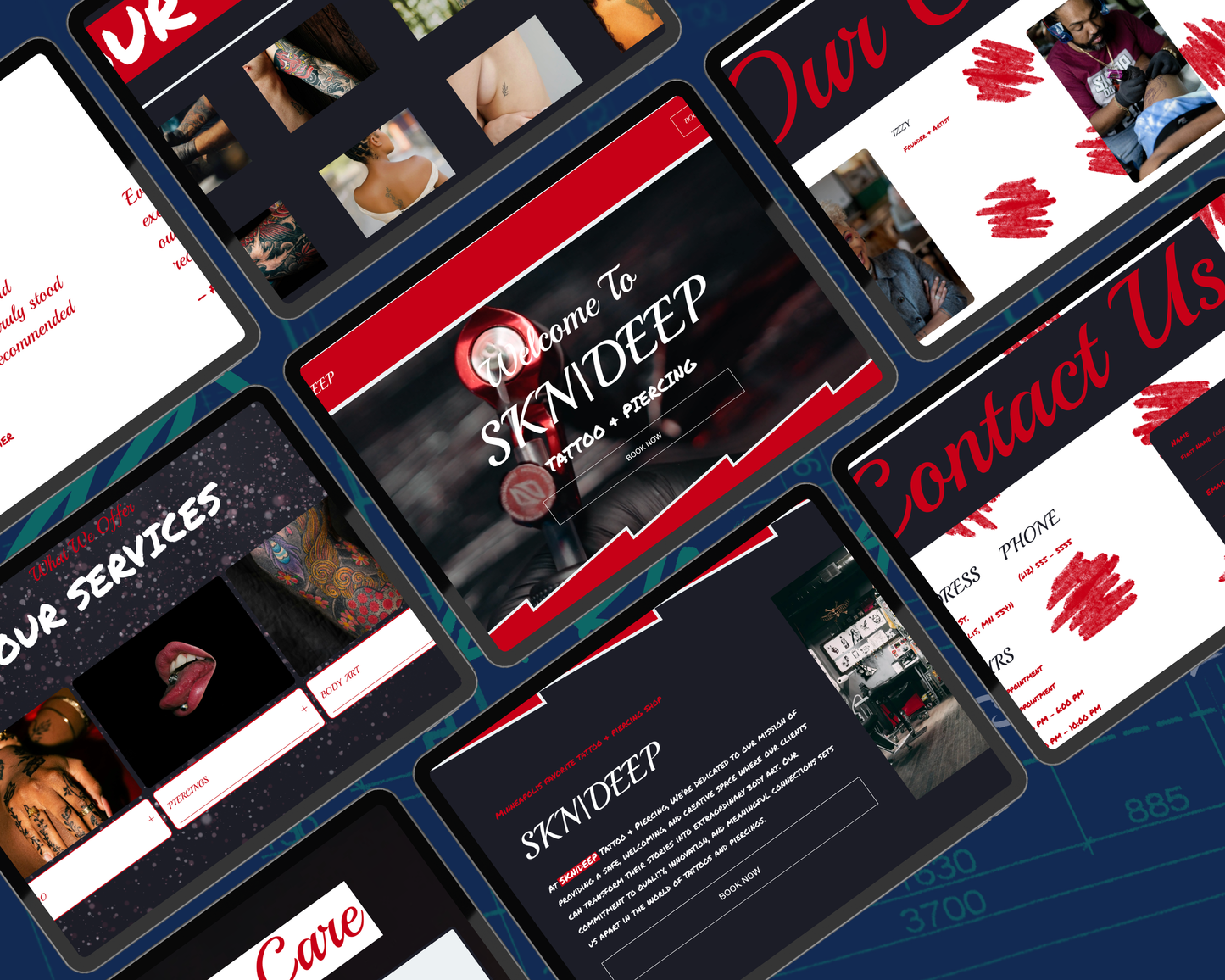 SKN|DEEP Squarespace Template