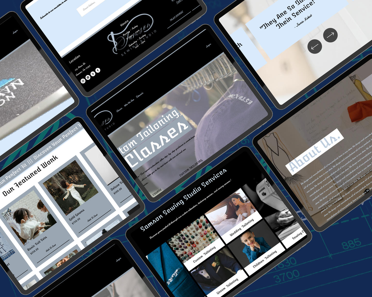 Samson Sewing Studio Squarespace Template