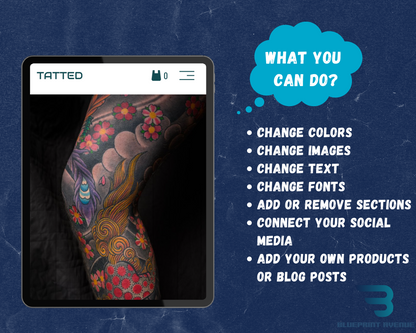 Tatted Squarespace Template