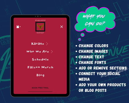 Falcon Dojo Squarespace Template