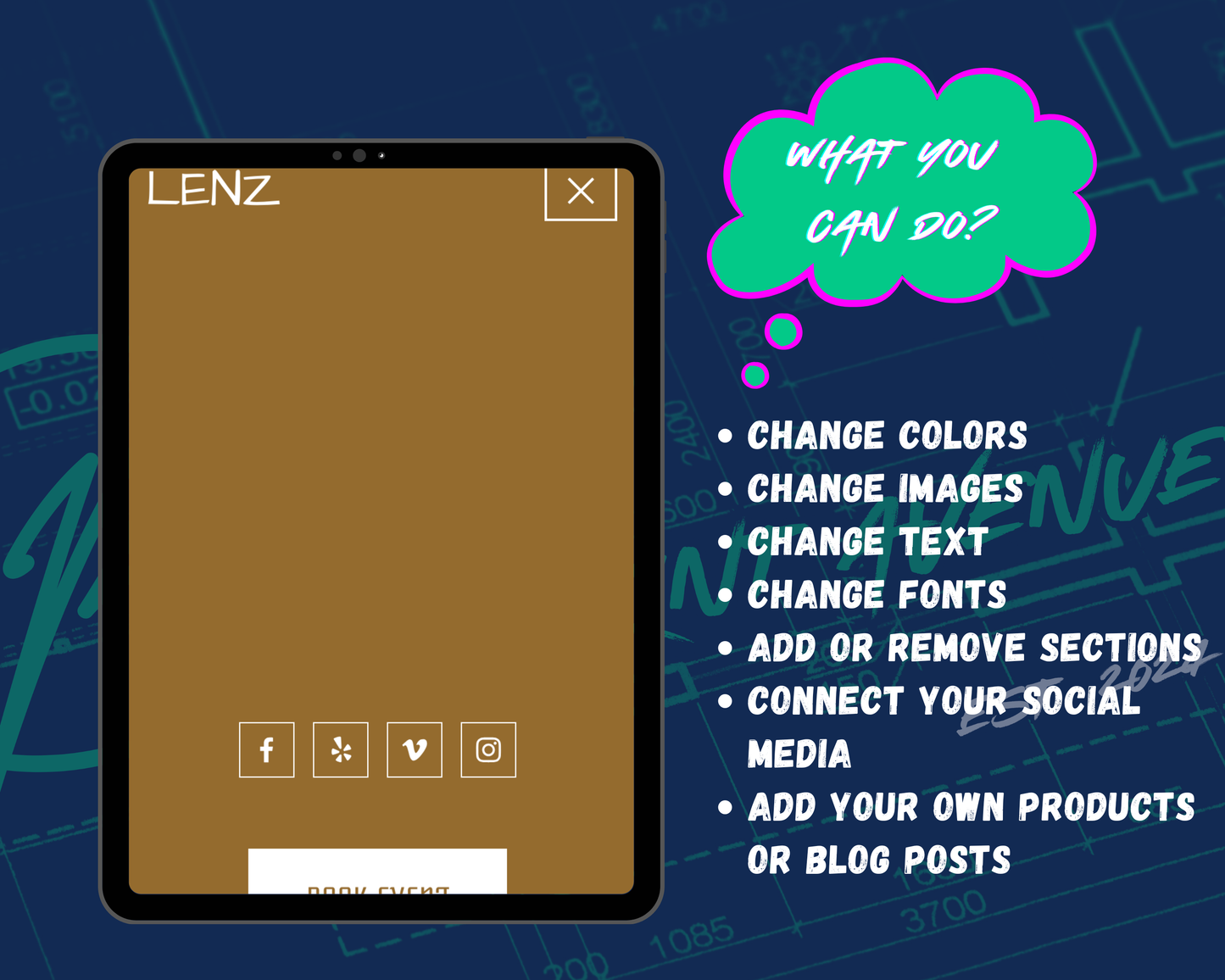 LENZ Squarespace Template