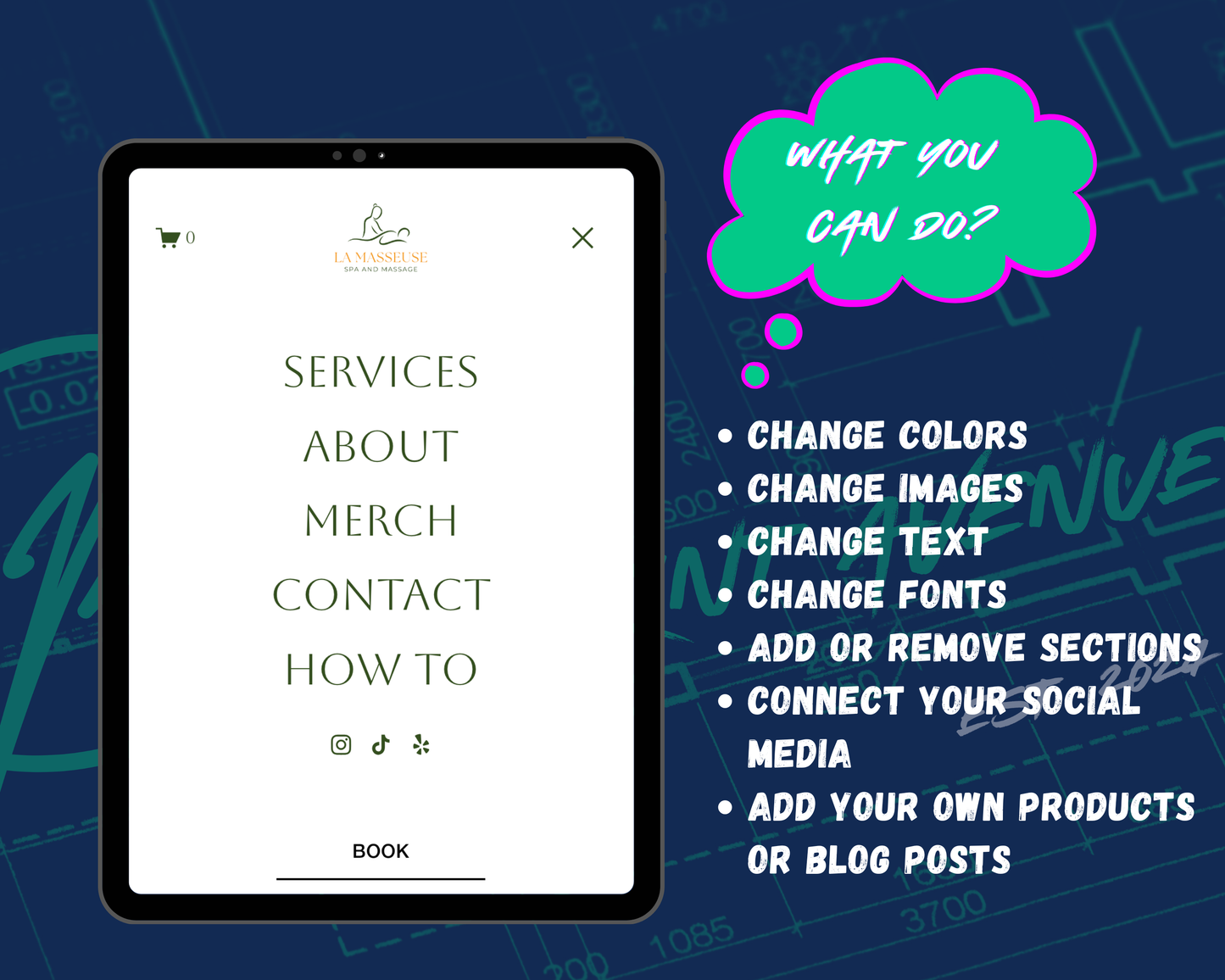 La Masseuse Squarespace Template