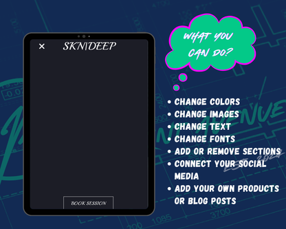 SKN|DEEP Squarespace Template