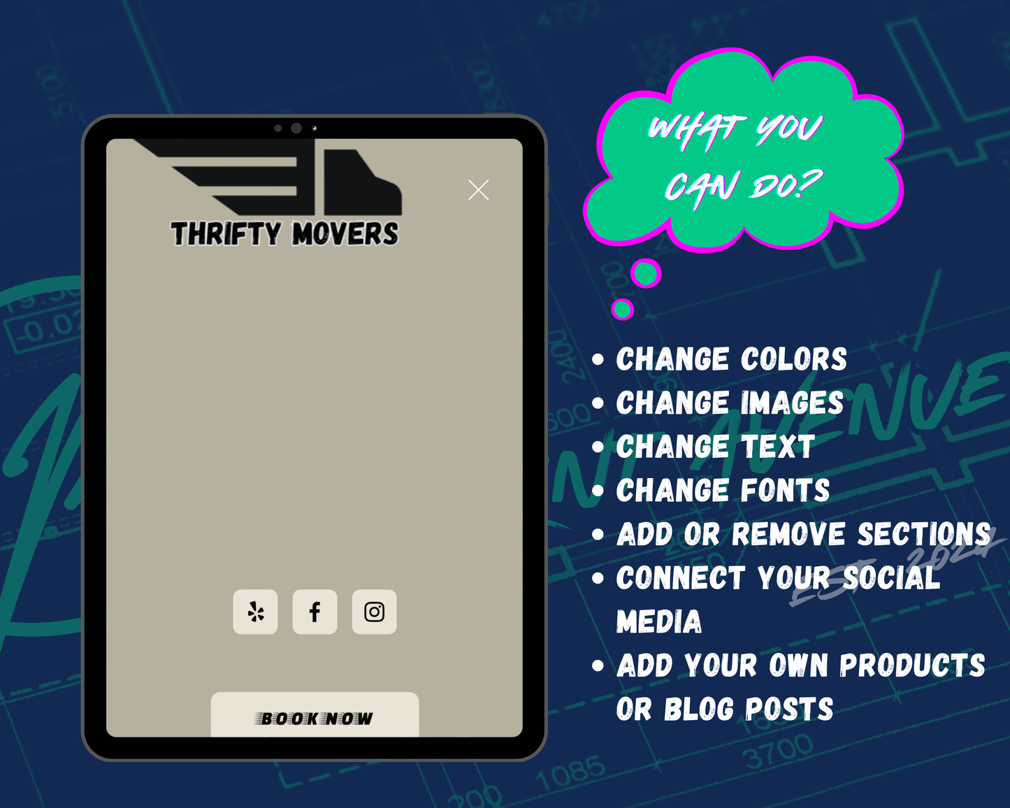 Thrifty Movers Squarespace Template