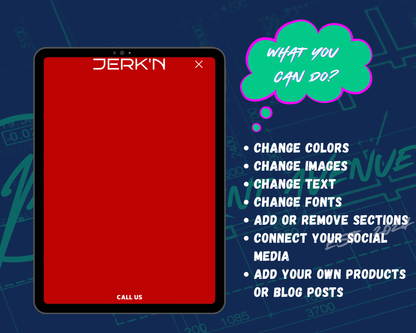 JERK'N Squarespace Template