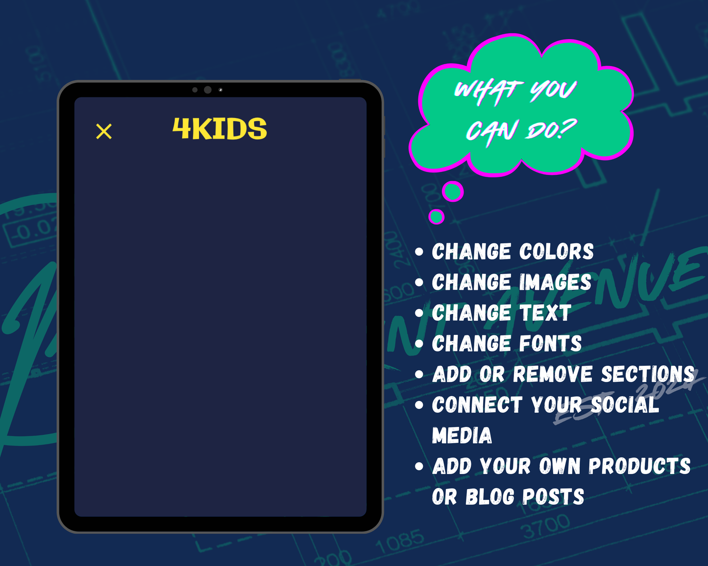 4KIDS Squarespace Template