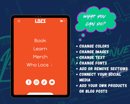 LOCS Squarespace Template