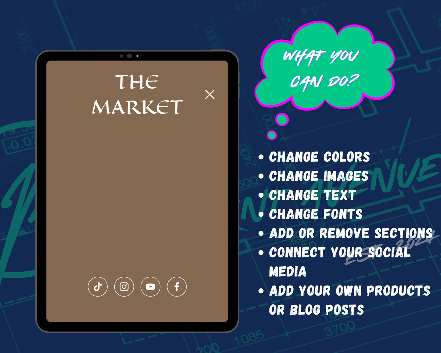 The Market Squarespace Template