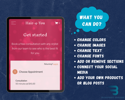 Hair4You Squarespace Template