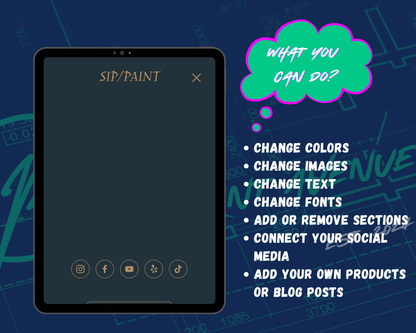 SIP/PAINT Squarespace Template