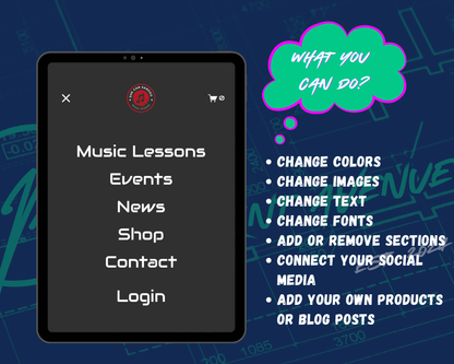 She Can Sang Squarespace Template