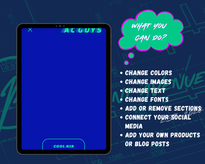 AC GUYS Squarespace Template