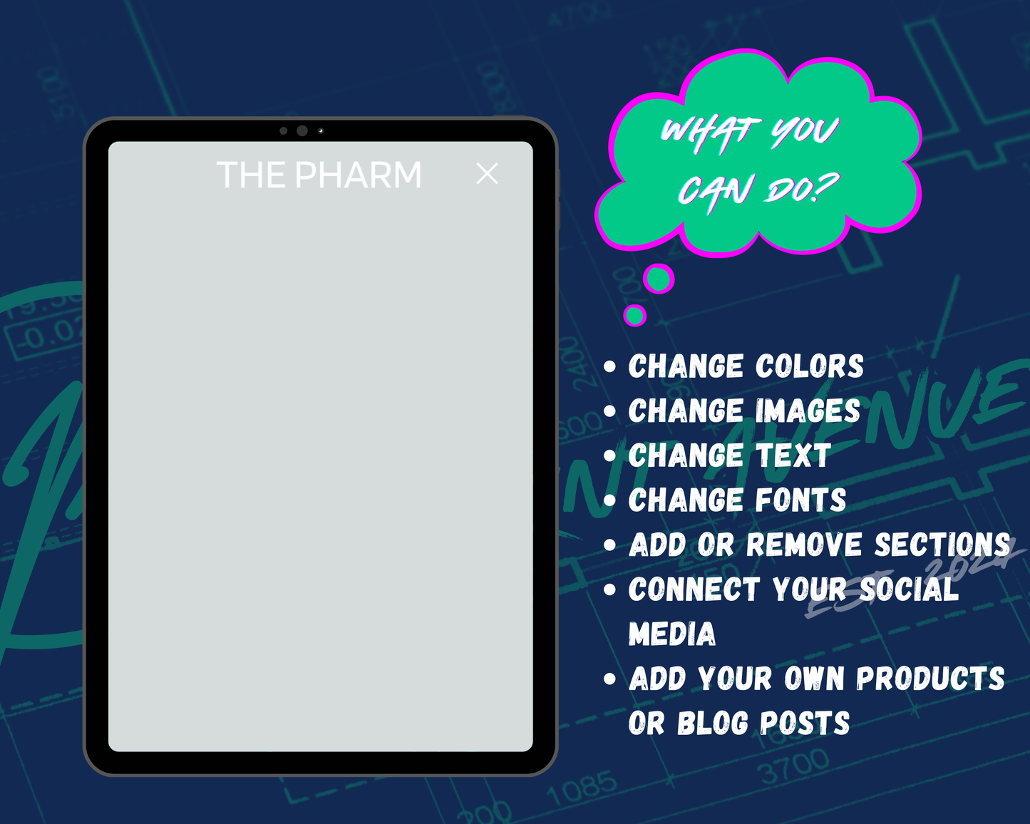 The Pharm Squarespace Template